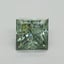 1.3 Ct. Fancy Vivid Pacific Green Princess Lab Grown Diamond