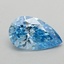 0.31 Ct. Fancy Vivid Blue Pear Lab Grown Diamond