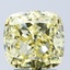 3.29 Ct. Fancy Intense Yellow Cushion Lab Grown Diamond