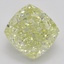 1.62 Ct. Fancy Light Yellow Cushion Diamond