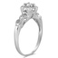 The Dayton Ring, smalltop view on a hand