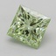 0.98 Ct. Fancy Intense  Green Princess Lab Grown Diamond