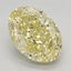 5.04 Ct. Fancy Intense Yellow Oval Lab Grown Diamond