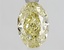 1.02 Ct. Fancy Intense  Yellow Oval Lab Grown Diamond