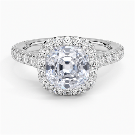 Luxe French Pavé Halo Ring