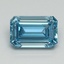 1.20 Ct. Fancy Vivid Blue Emerald Lab Grown Diamond
