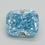 2.08 Ct. Fancy Vivid Blue Cushion Lab Grown Diamond