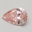 0.54 Ct. Fancy Intense Pink Pear Lab Grown Diamond