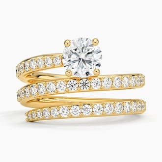Sonya Round Lab Diamond Wrap Ring (1 1/2 ct. tw.)