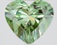 1.73 Ct. Fancy Vivid Green Heart Lab Grown Diamond