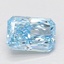 1.53 Ct. Fancy Vivid Blue Radiant Lab Grown Diamond
