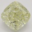 1.65 Ct. Fancy Light Yellow Cushion Diamond