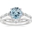 PT Aquamarine Nadia Diamond Bridal Set, smalltop view