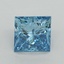 1.60 Ct. Fancy Vivid Blue Princess Lab Grown Diamond