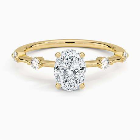 Aimee Diamond Engagement Ring - Spaced Diamond Band