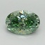 1.54 Ct. Fancy Vivid Pacific Green Oval Lab Grown Diamond