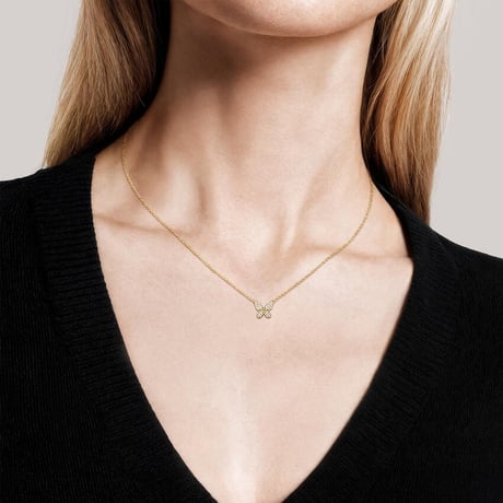 Butterfly Pavé Diamond Pendant