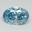 7.24 Ct. Fancy Vivid Blue Oval Lab Grown Diamond