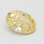 0.72 Ct. Fancy Vivid Yellow Oval Lab Grown Diamond