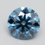 2.44 Ct. Fancy Vivid Blue Round Lab Grown Diamond