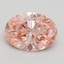 2.30 Ct. Fancy Intense Pink Oval Lab Grown Diamond