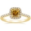 18K Yellow Gold Odessa Halo Diamond Ring (1/5 ct. tw.), smalltop view