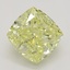 1.00 Ct. Fancy Intense Yellow Cushion Diamond