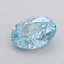 2.10 Ct. Fancy Vivid None Blue Oval Lab Grown Diamond