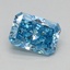 0.54 Ct. Fancy Vivid Blue Radiant Lab Grown Diamond
