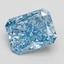 2.50 Ct. Fancy Vivid Blue Radiant Lab Grown Diamond