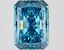 3.86 Ct. Fancy Vivid Blue Radiant Lab Grown Diamond