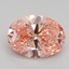 2.00 Ct. Fancy Intense Pink Oval Lab Grown Diamond