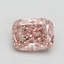 1.04 Ct. Fancy Vivid Pink Cushion Lab Grown Diamond