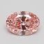 1.55 Ct. Fancy Intense Pink Oval Lab Grown Diamond