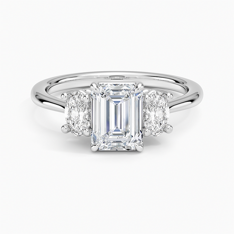 Oval-Cut Three Stone Diamond Ring