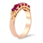 The Maida Ring, smalltop view on a hand