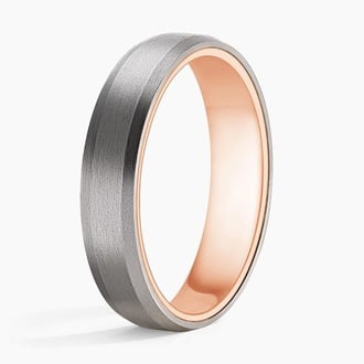 Endeavor 4.5mm Wedding Ring in 14K Rose Gold