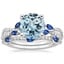 18KW Aquamarine Luxe Willow Sapphire and Diamond Bridal Set (1/4 ct. tw.), smalltop view