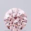 0.82 Ct. Fancy Vivid Pink Round Lab Grown Diamond