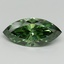 5.0 Ct. Fancy Vivid Pacific Green Marquise Lab Grown Diamond