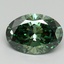 2.19 Ct. Fancy Vivid Pacific Green Oval Lab Grown Diamond