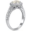 The Toille Ring, smalltop view on a hand