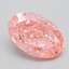 2.32 Ct. Fancy Pink Oval Lab Grown Diamond