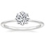 Platinum Petite Elodie Eight-Prong Solitaire Ring, smalltop view