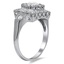 The Trixie Ring, smalltop view on a hand