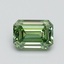 0.71 Ct. Fancy Vivid Green Emerald Lab Grown Diamond
