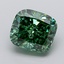 1.50 Ct. Fancy Vivid  Green Cushion Lab Grown Diamond