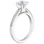 18K White Gold Starlight Channel Set Diamond Ring, smallside view