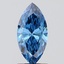 1.02 Ct. Fancy Vivid  Blue Marquise Lab Grown Diamond