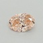 0.36 Ct. Fancy Intense Pink Oval Lab Grown Diamond